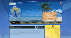 Desktop Screenshot of beachtennis.si