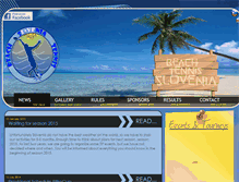 Tablet Screenshot of beachtennis.si